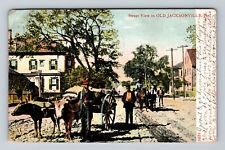 Jacksonville FL-Florida, Street View in Old Jacksonville Vintage c1909 Postcard picture