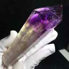 216G Natural Amethyst Quartz Magic Scepter Crystal Energy Tower Point Reiki picture