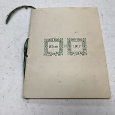 1917 Antique Keene NH High School Commencement Exercises New Hampshire History picture