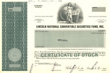 Lincoln National Convertible Securities Fund, Inc - Specimen Stocks & Bonds picture