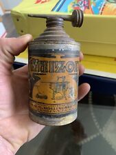 VINTAGE HOLLINGSHEAD WHIZ WHIZOIL HALF PINT OIL CAN GAS STATION SIGN Early picture