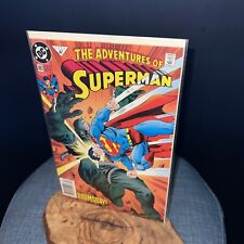 Adventures Of Superman #497 (1987) DC Comics 'Doomsday & NEWSSTAND' NM picture