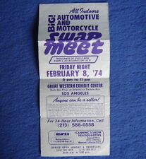Vintage 1974 CANNING Swap Meet Show Poster Brochure ~ So CALIF Auto & Motorcycle picture