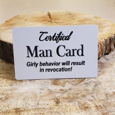Man Card, Funny gag gift wallet card picture