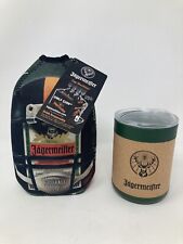 Jagermeister 750 Bottle Jacket Koozie Cooler Chiller NWT Zip Insulated Cup Set picture