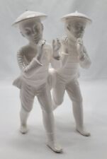 Vintage Lenwile Ardalt Porcelain Asian Figurine Mid Century Modern 8 In Ht picture