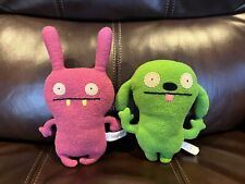 Lot of 2 UGLY DOLLS plush (Little Uglys PINK MOXY 2006 & Groody 2011) **VGUC** picture