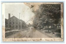 1908 Scene in the Market Street, Muncy, Pennsylvania PA Antique Postcard  picture
