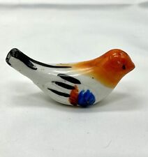Rare Vintage Beautiful Porcelain Ceramic Bird Shaped Whistle Made In Japan picture