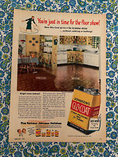Vintage 1948 Johnson’s Glo- Coat Floor Wax Print Ad picture