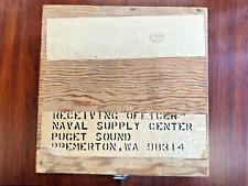 Receiving Officer Naval Supply Center Puget Sound Bremerton, WA Wooden Box picture