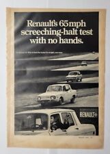 1969 Renault 65 MPH Screeching Halt Magazine Ad picture