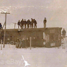 1910s RPPC Car Train Wreck Railroad Collision Disaster Postcard #1 picture