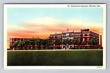 McCook NE-Nebraska, St Catherine's Hospital, Antique Vintage Souvenir Postcard picture