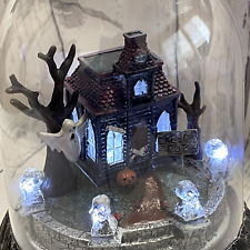 Gemmy Scary Halloween Haunted House Lights Sound Globe picture