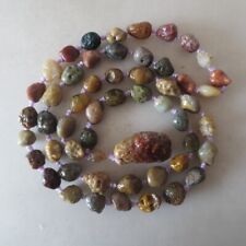 N374 77g Natural Gobi  Jin Mai  Agate Bracelet Beads Necklace Pendant Minerals picture
