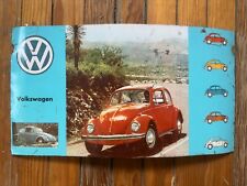 VOLKSWAGEN 1970’s Bug Tin Sign 10x18” Vocho Beetle Fusca Mexico •Super Rare• picture