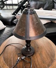  Arts & Crafts Mica Series Tensor Bronze Tone Single Socket Table Lamp picture