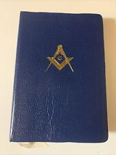 Masonic Holy Bible Book Vintage A.J. Holman Masonry Temple Illustrated Edition picture