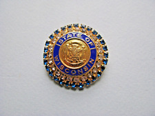 VTG AMERICAN LEGION AUXILIARY WISCONSIN STATE PIN ENAMEL RHINESTONE picture