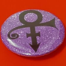 1 Inch Purple Prince Symbol Prince Rogers Nelson Round Pinback Button picture