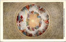 Apotheosis Of Washington Rotunda Canopy Washington DC Painting WB Postcard picture