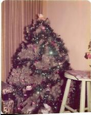Christmas Tree FOUND PHOTO Color  Original Snapshot VINTAGE 02 27 H picture