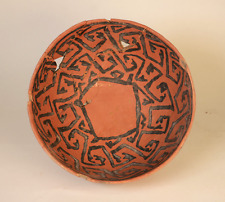 Anasazi pottery bowl. black on red ca 1100 AD   4.5