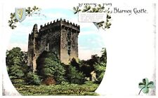 GREETINGS FROM BLARNEY CASTLE,IRELAND.VTG EARLY POSTCARD*A28 picture