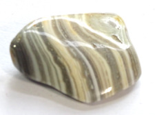 SATURN CHALCEDONY TUMBLESTONE - 3.0 x 2.2 cms 6.70 gms #21 picture