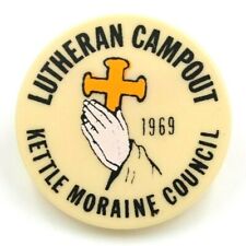 1969 Lutheran Campout Kettle Moraine Council Neckerchief Slide WI Boy Scouts BSA picture