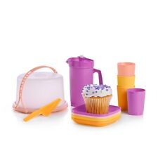 Tupperware Mini Party Set Mini Plate Pitcher Tumblers for kids NEW picture