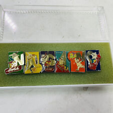 Vintage NAGANO Olympics CocaCola Pin Badge 6Piece Set Multicolor Aluminum 1993 picture