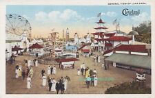 Cleveland OH Postcard Fifth City Luna Park General View Midway Ferris Wheel picture
