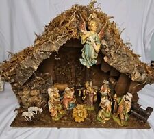Rare VTG Christmas Euromarchi Large Italian Nativity Scene - Complete 1970s picture