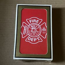 VINTAGE FIRE Department CO GEMACO BRIDGE PLAYING CARDS STILL SEALED NEW picture
