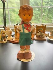 Hummel Goebel Vintage Rubber Boy Doll With Metal Stand picture