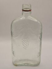 Vintage-Empty-American Wine Growers Bottle-Grapes-Leaves-Marked picture