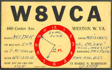 W8VCA Weston WV QSL Ham Radio postcard 1950 picture