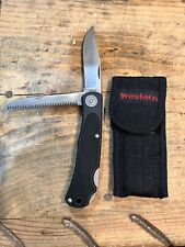 Camillus 2 Blade Lock Folding Knife - With Saw - Composite Scales - Sportsman picture
