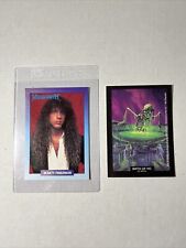 1991 Rockcards Brockum #259 Megadeath Marty Friedman Card And Birth Of Vic Card picture