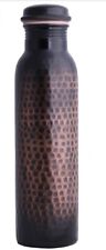 Tayhaa Pure Copper Water Bottle Hammered Copper Finish  33 Oz  NIB picture