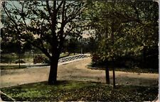 Indianapolis IN-Indiana, Park, Scenic, Trees, Bridge, Vintage Postcard picture