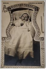 RPPC Adorable Baby Die-Cut Photo Fold Out Easel Style Postcard E29 picture