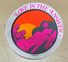 Vintage 70s Love is The Answer Kersten Bros Pink Naked Lady Dove Sun 5.5