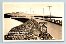 RPPC Postcard Sandpoint ID Idaho Lake Pend Oreille Longest Wooden Bridge picture