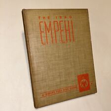 1940 MORGAN PARK HIGH SCHOOL YEARBOOK 'EMPEHI' CHICAGO, ILLINOIS METRO PRE-WW2 picture