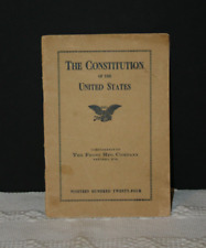 1924 Pamphlet of the Constitution of the United States Soft Cover Booklet R-753 picture