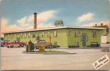 1950s HIBBING, Minnesota Postcard EL MOTEL Highway 169 Roadside / Linen - Unused picture