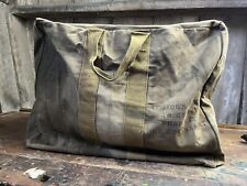 Vintage WWII Aviators Kit Bag AN 6505 US Air Force USAF Rare 2 Crown Zippers picture